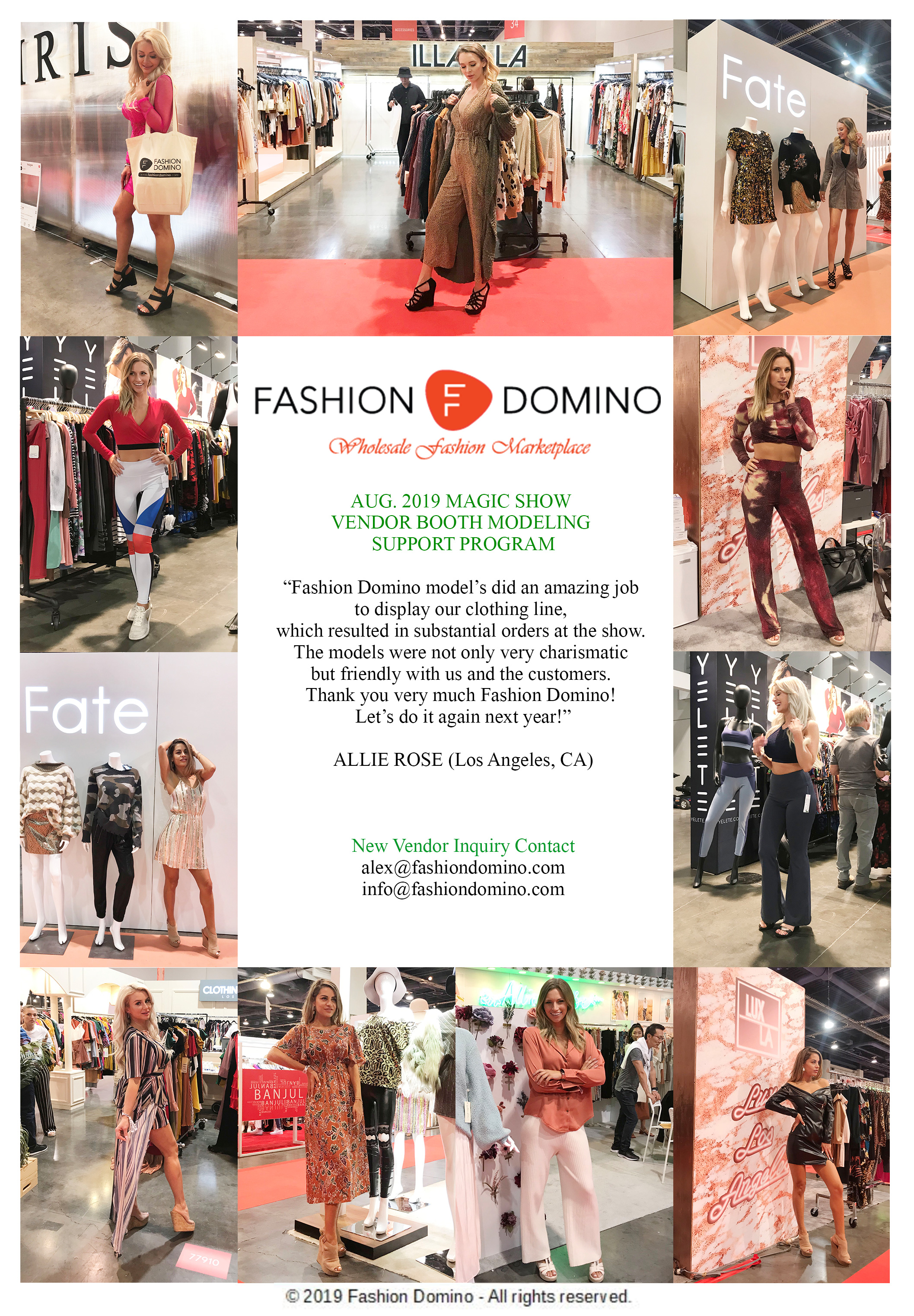 Fashion Domino  Wholesale Clothing, Apparel, Shoes, Handbags, Accessories,  Cosmetics Fashion Marketplace