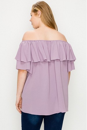 Plus Size Koshibo Solid Top