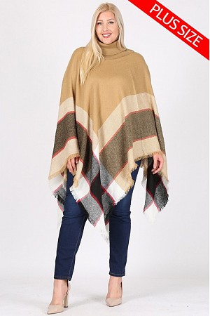 PLUS SIZE Turtleneck Pullover  ...