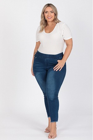 Plus Size High Waist Distresse ...