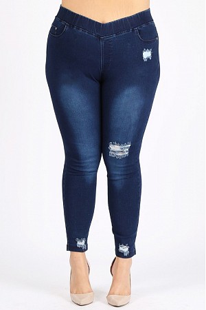 4X5X-5X6X Plus Jeggings Denim  ...