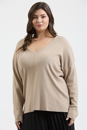 PLUS SOLID V NECK FRONT SEAM K ...