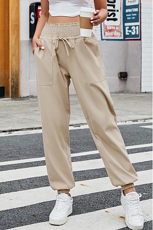 pure color elastics waist cors ...