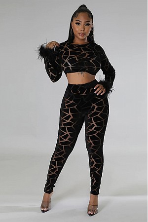 pure color round neck long sle ...