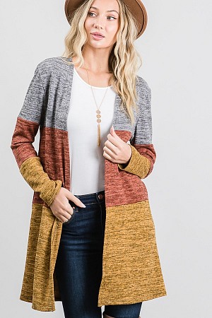 Hacci brushed color block card ...