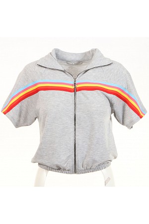 Mock Neck Zip Up Sweater