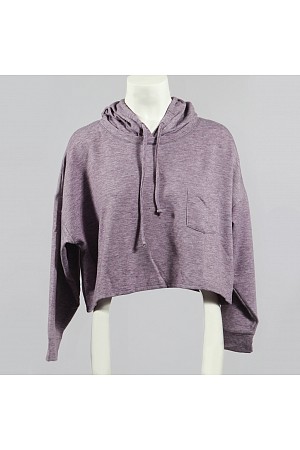 Long Sleeve Drop Shoulder Crop ...