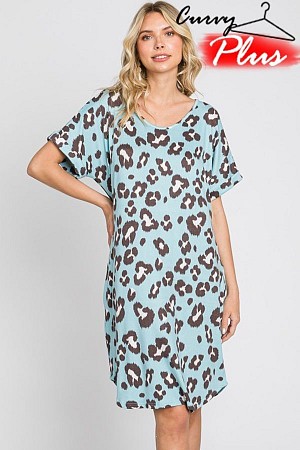 PLUS PRINT DRESS