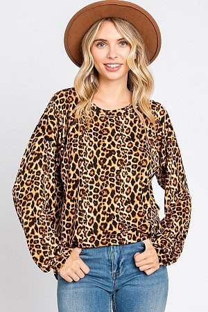 ANIMAL PRINT TOP