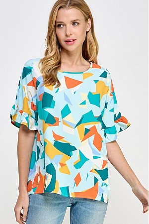 ABSTRACT PRINT TOP