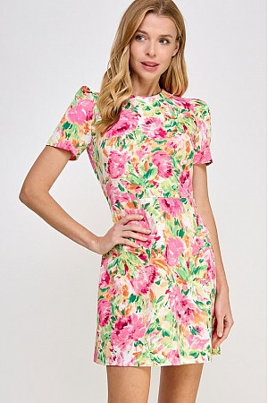 FLOWER PRINT DRESS
