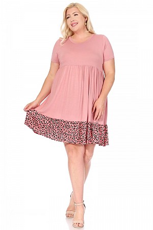 Plus Size babydoll knee length ...