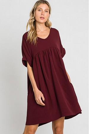 A French Sleeve  baby doll Dre ...