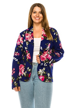 Plus size casual Floral print  ...