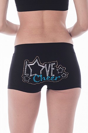 Studded cheer star boy shorts Studded cheer star boy shorts