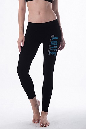 LOVE CHEER STUD CALF LEGGINGS LOVE CHEER STUD CALF LEGGINGS