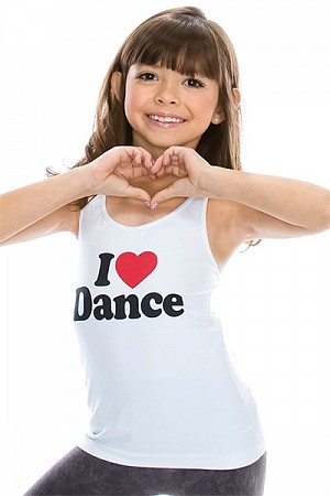 KIDS I LOVE DANCE PRINT RACERB ...