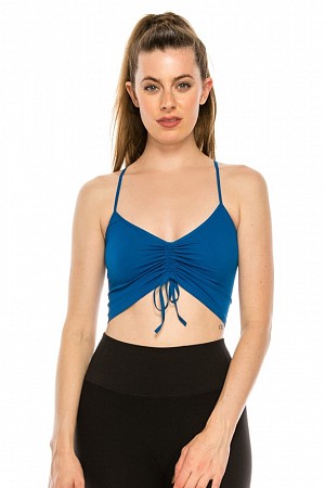 XS/M CROP BRA CAMI WITH DRAWST ...