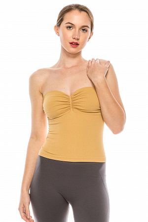 M/L RIBBED RUCHING CROP TUBE T ...