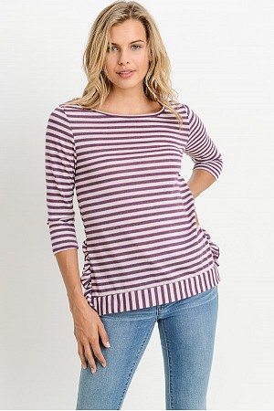 A Stripe Knit Top A Stripe Knit Top