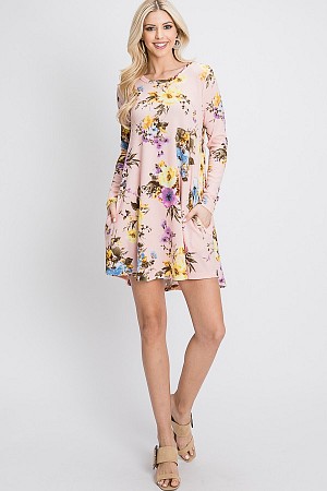 Hacci flower print midi -dress ...
