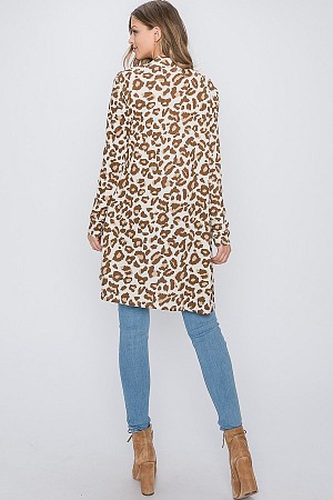 Hacci Animal  print cardigan