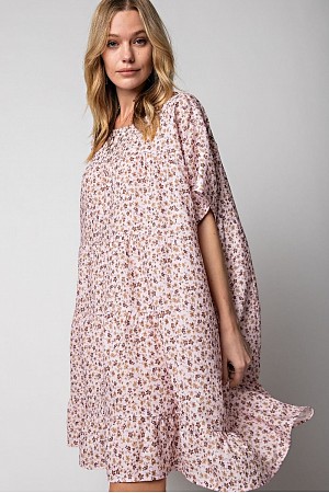 POLY CREPE OVERSIZED TIERED DR ...