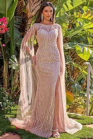 Cape Sleeve Wavy Pattern Bead/ ... Cape Sleeve Wavy Pattern Bead/ ...