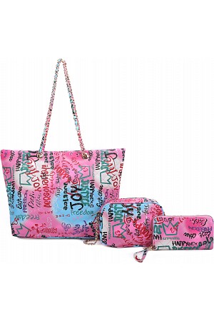 3 IN 1 GRAFFTI QUILTED FASHION ...