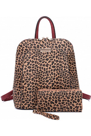 2IN1 LEOPARD BACKPACK WITH MAT ...