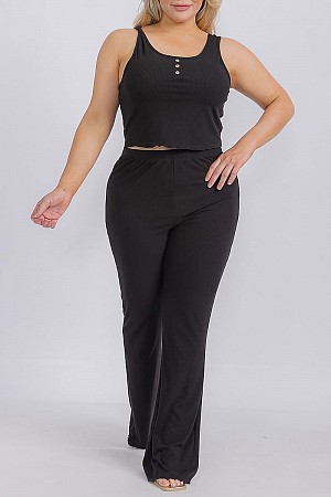 SOLID TANK TOP & ELASTIC W ...