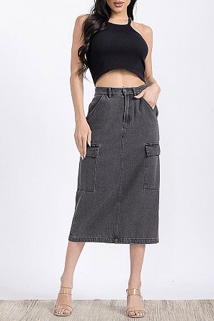 BUTTON CLOSURE CARGO POCKETS D ...