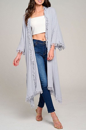 SOLID FINGED DETAIL OPEN FRONT ...