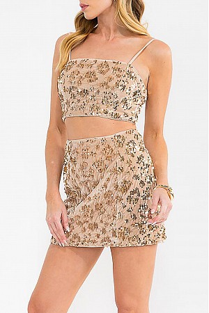 SLEEVELESS CROP TOP MINI SKIRT ... SLEEVELESS CROP TOP MINI SKIRT ...