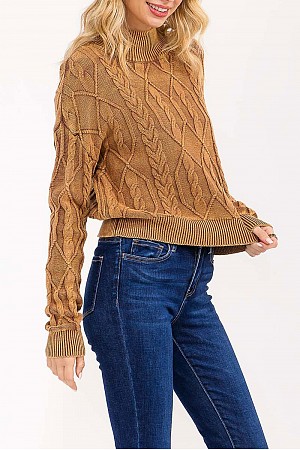 LONG SLEEVE MOCK NECK RIBBED P ... LONG SLEEVE MOCK NECK RIBBED P ...