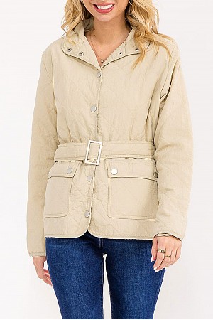 BUTTON CLOSURE FRONT POCKETS B ...