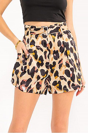 ANIMAL PRINT POCKETS BELTED MI ... ANIMAL PRINT POCKETS BELTED MI ...