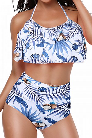 Two Piece Ruffle Bandeau Bikin ...