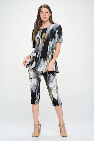BNS Capri Pants Set (SS) (Prin ...
