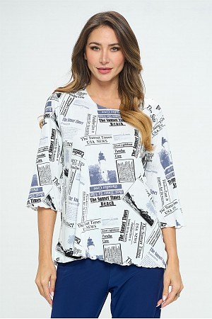 BNS Merrow Top (3/4 SLV) (Prin ...