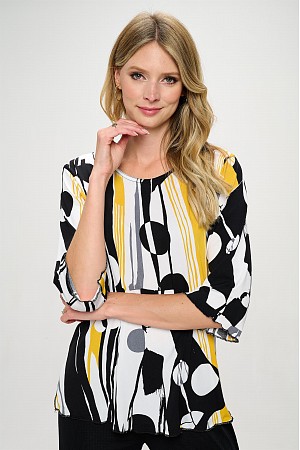 HIT Merrow Top (3/4 SLV) (Prin ...