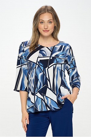 HIT Merrow Top (3/4 SLV) (Prin ...