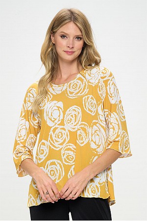 HIT Merrow Top (3/4 SLV) (Prin ...