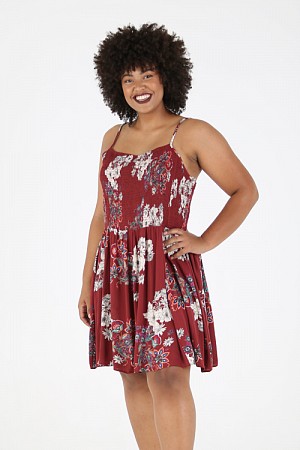 PLUS SIZE SMOCKED BODICE CIRCL ... PLUS SIZE SMOCKED BODICE CIRCL ...