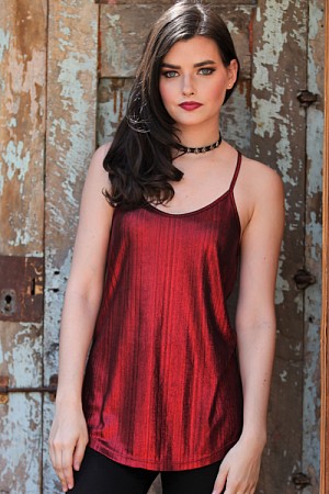 METALLIC RACERBACK CAMI METALLIC RACERBACK CAMI