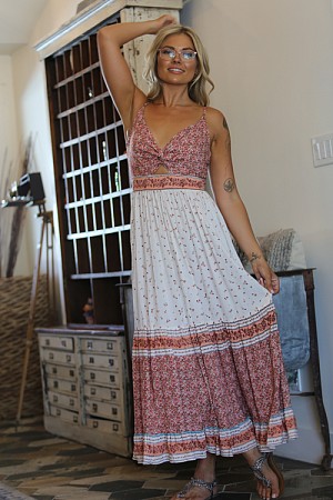 PRINTED TANK MAXI DRESS PRINTED TANK MAXI DRESS