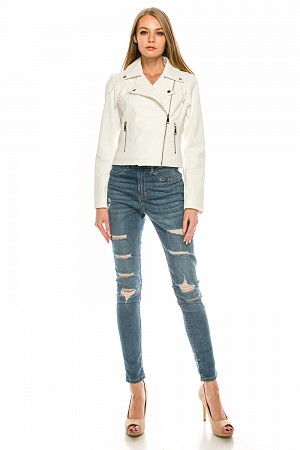 FAUX LEATHER MOTOR CYCLE  JACK ...