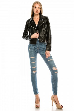 FAUX LEATHER MOTOR CYCLE  JACK ...