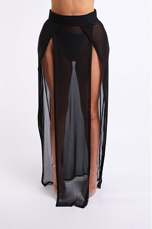 Plus Size Double Slit Cover Up ...