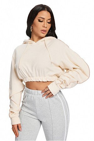 Solid Color Heap Sleeve Crop H ... Solid Color Heap Sleeve Crop H ...